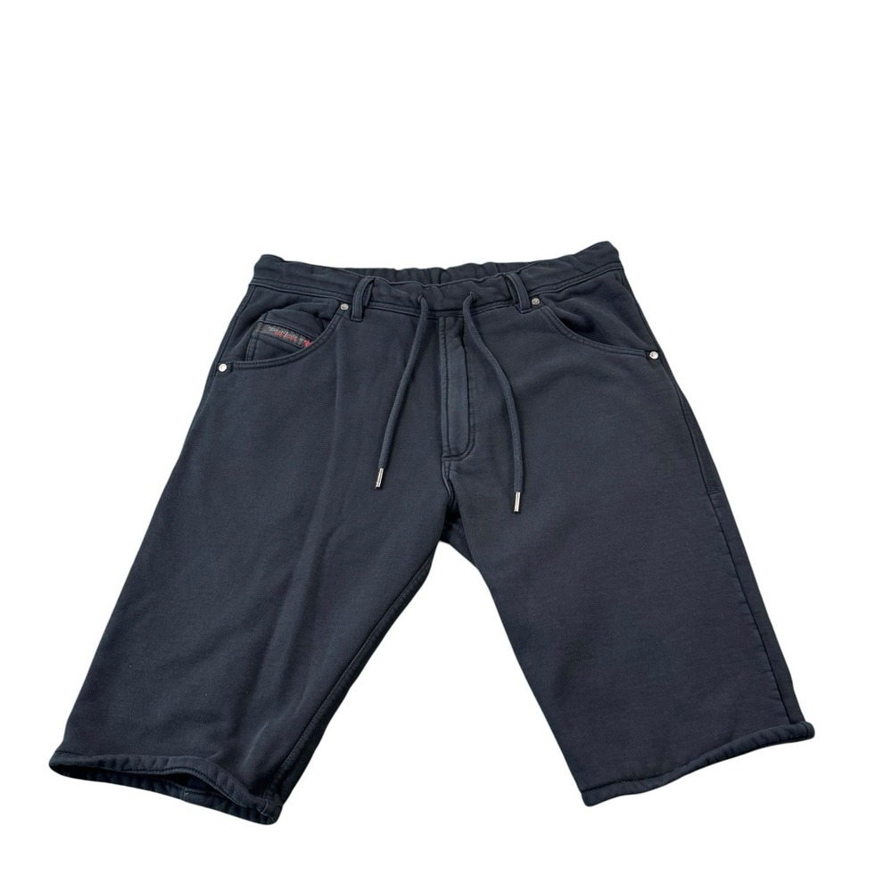 Diesel Black Cotton Drawstring Men's Sweatshort Size 31